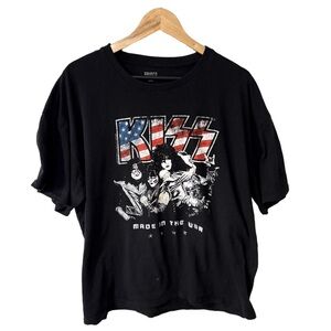 KISS Black Graphic Tee by Brisco
